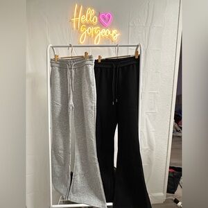 Cozy Flare Sweatpants - Gray